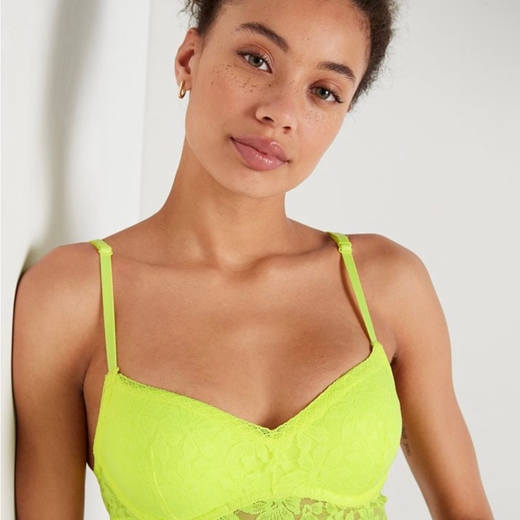 Victoria's Secret Pink Lace Push up
Bralette L M & Panty 36C 34C 36B 34D 36D - Picture 5 of 8